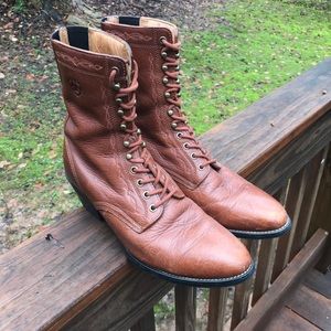 Ariat Western Lace Up Boots Booties